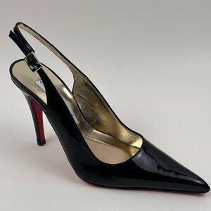 Monique - Women - Black Patent Leather Sling